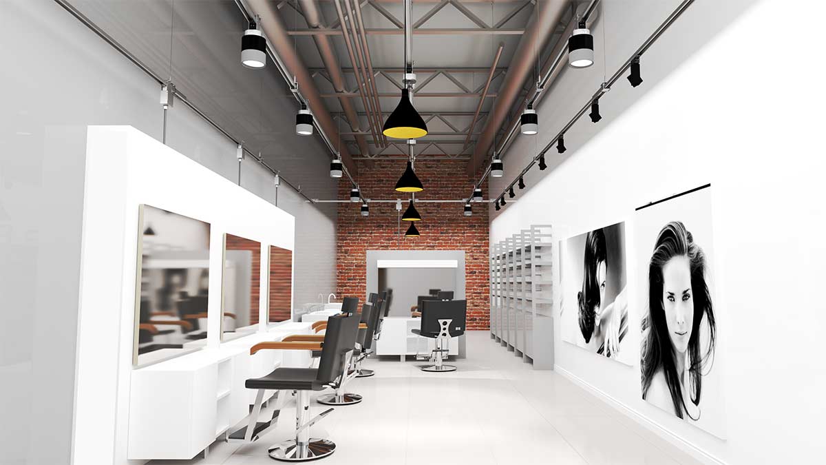 busstrut commercial salon lighting